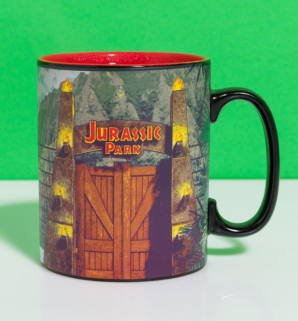 Jurassic Park Gates Heat Change Mug Jurassic Park Gates Heat Change Mug