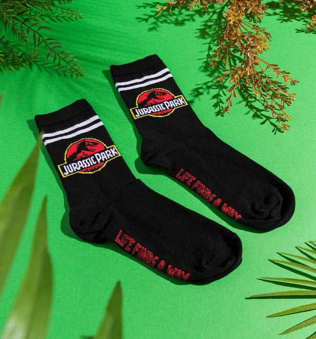Jurassic Park Life Finds A Way Socks