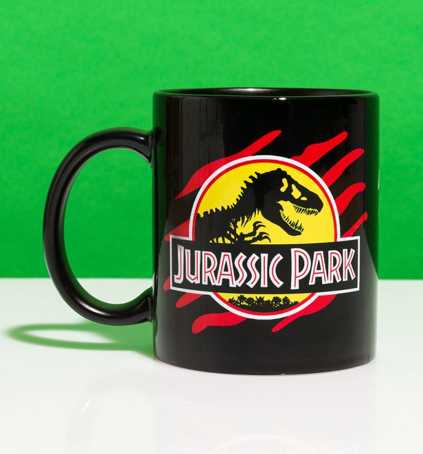 Jurassic Park Logo Black Mug