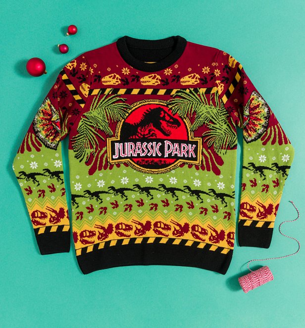 Jurassic Park Roar Knitted Fair Isle Jumper