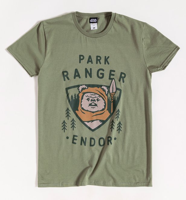 Star Wars Ewok Endor Park Ranger Khaki T-Shirt