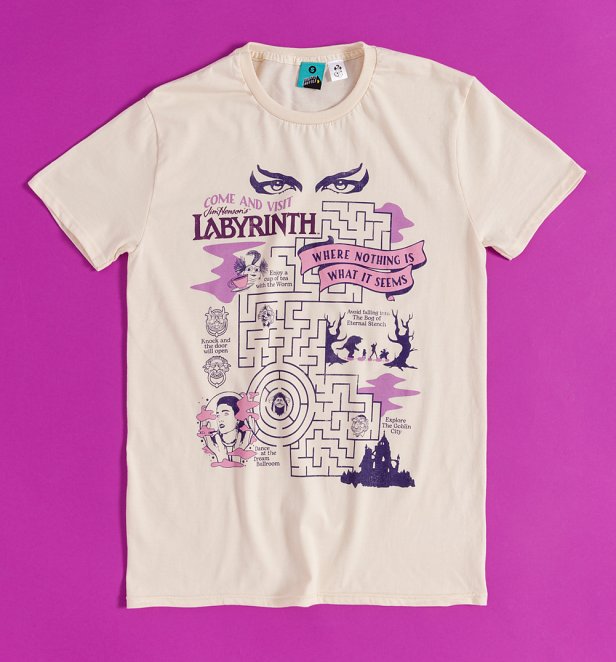 Labyrinth Come And Visit The Labyrinth Natural T-Shirt