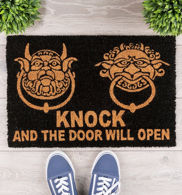 Labyrinth Door Knockers Door Mat