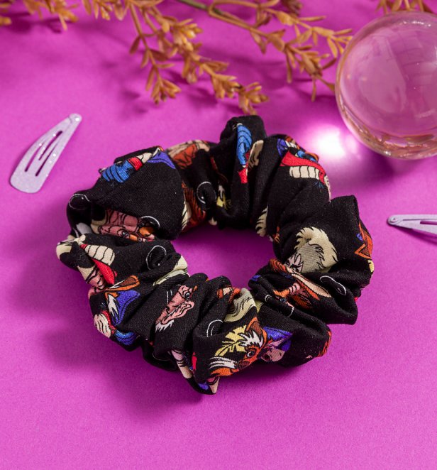 Labyrinth Friends All Over Print Black Scrunchie