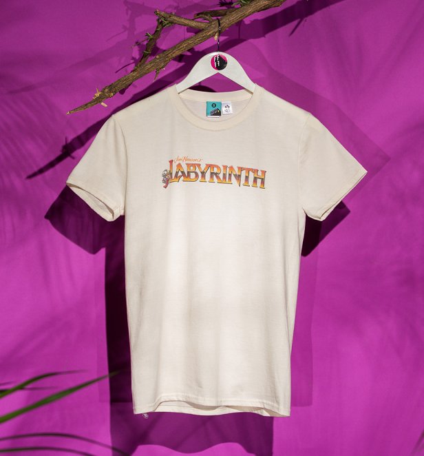 Labyrinth Illustrated Movie Poster Natural T-Shirt