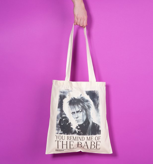 Labyrinth Jareth You Remind Me Of The Babe Canvas Tote Bag Labyrinth Jareth You Remind Me Of The Babe Canvas Tote Bag