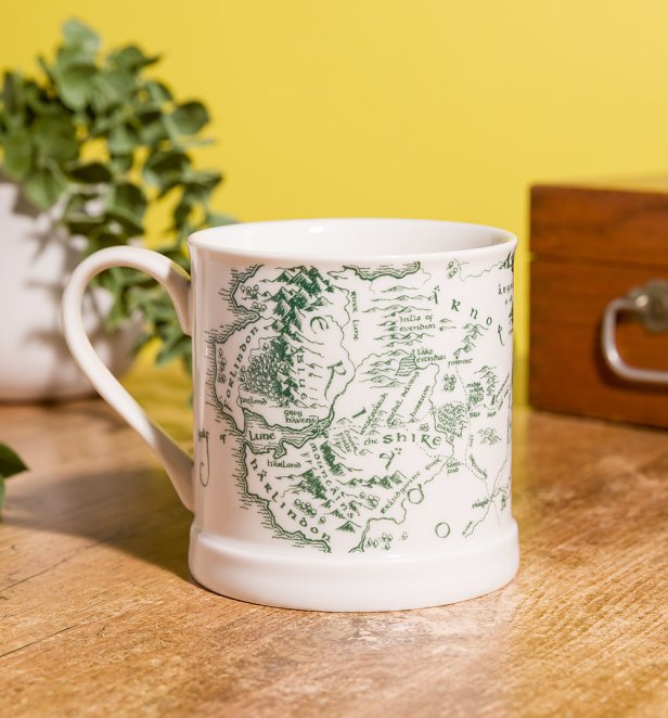 Lord Of The Rings Vintage Map Mug Lord Of The Rings Vintage Map Mug