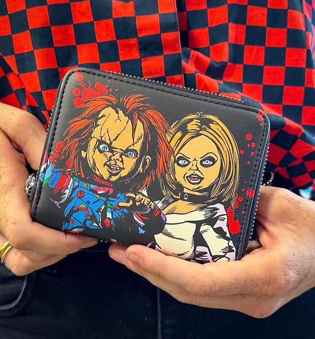 Loungefly Bride of Chucky Happy Couple Zip Around Wallet