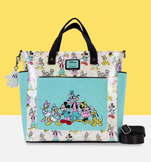Loungefly Disney 100 All Over Print Convertible Tote Bag