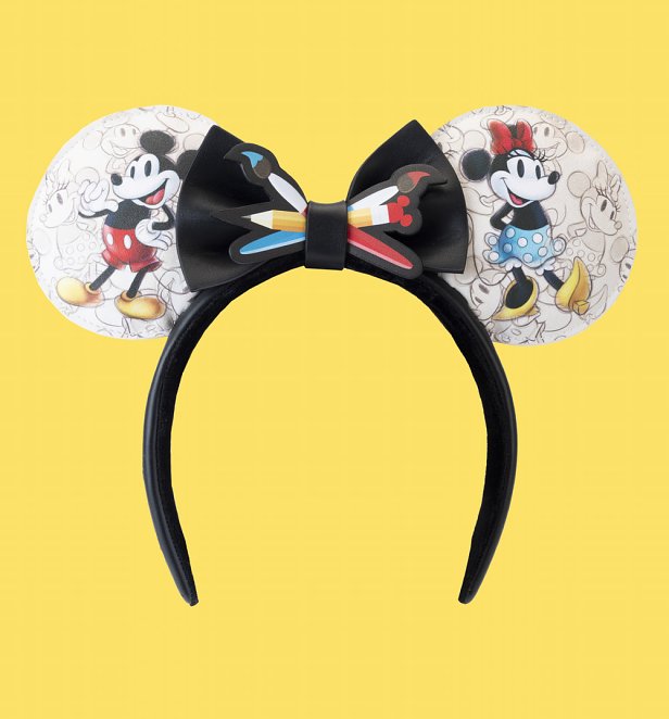 Loungefly Disney 100th Anniversary Sketchbook Ears Headband Loungefly Disney 100th Anniversary Sketchbook Ears Headband