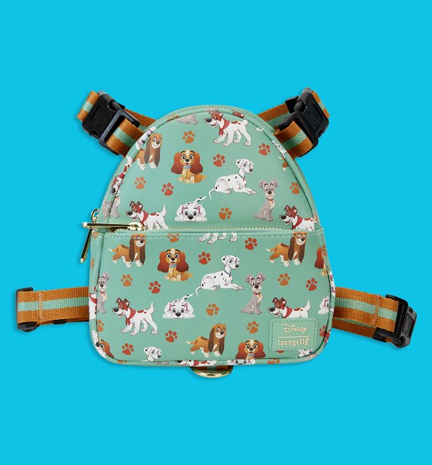Loungefly Disney I Heart Dogs All Over Print Backpack Harness - Medium