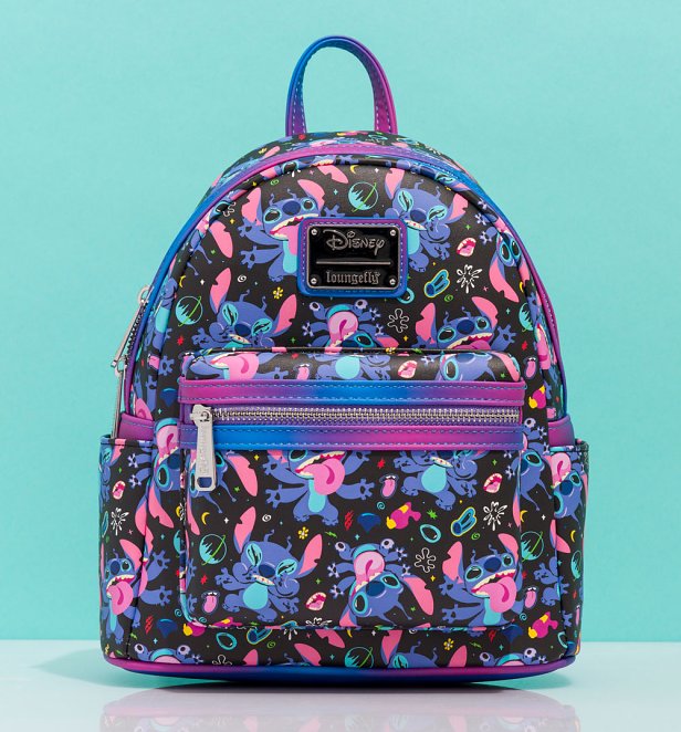 Loungefly Disney Lilo And Stitch Stitch All Over Print Space Backpack