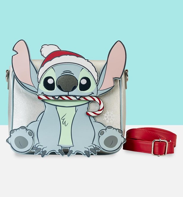 Loungefly Disney Lilo and Stitch Holiday Cosplay Crossbody Bag