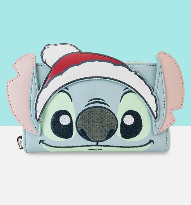Loungefly Disney Lilo and Stitch Holiday Cosplay Zip Around Wallet