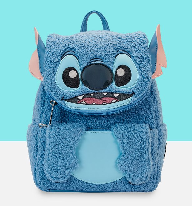 Loungefly Disney Lilo & Stitch Plush Pocket Mini Backpack