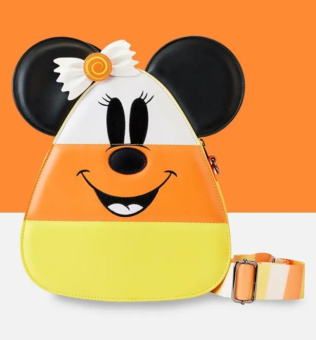 Loungefly Disney Mickey And Minnie Candy Corn Crossbody Bag