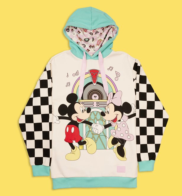 Loungefly Disney Mickey And Minnie Date Night Diner Unisex Hoodie