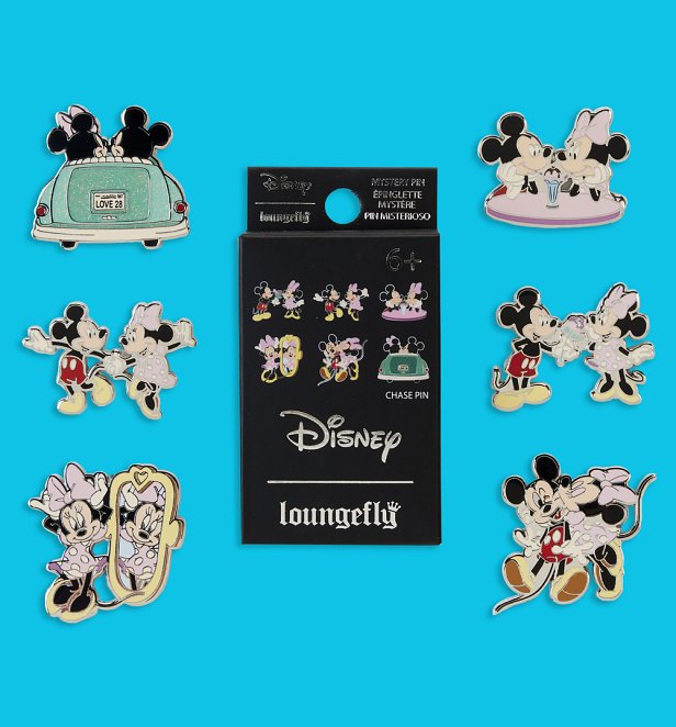 Loungefly Disney Mickey And Minnie Date Night Mystery Box Pins