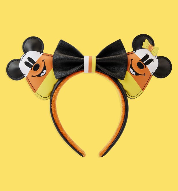 Loungefly Disney Mickey and Minnie Mouse Candy Corn Ears Headband