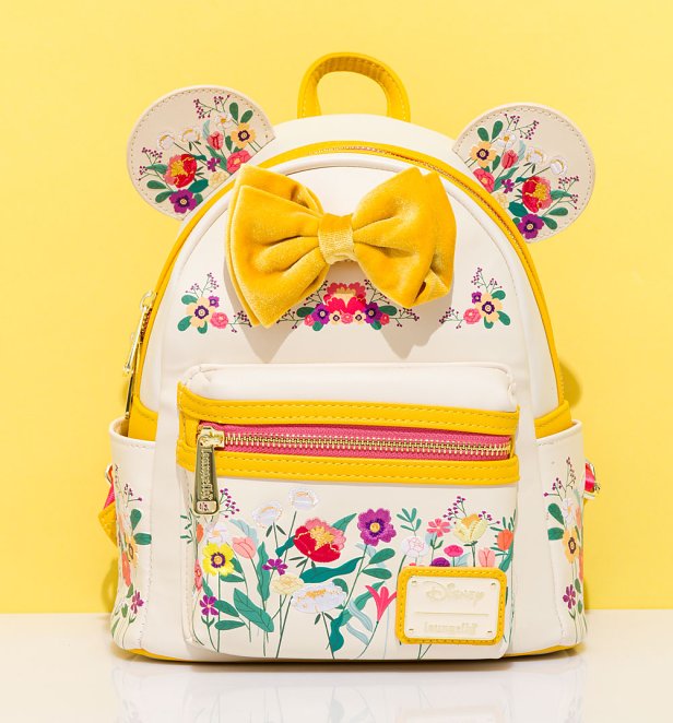 Loungefly Disney Minnie Mouse Floral Bow Mini Backpack