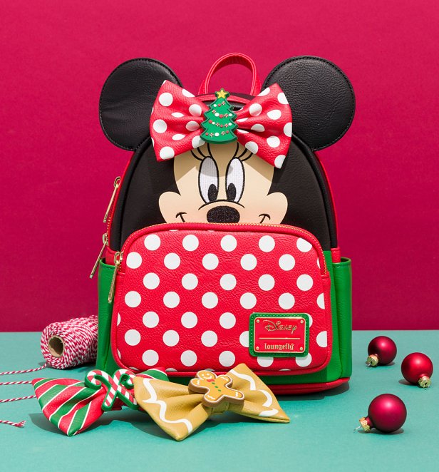 Loungefly Disney Minnie Mouse Holiday Mini Backpack