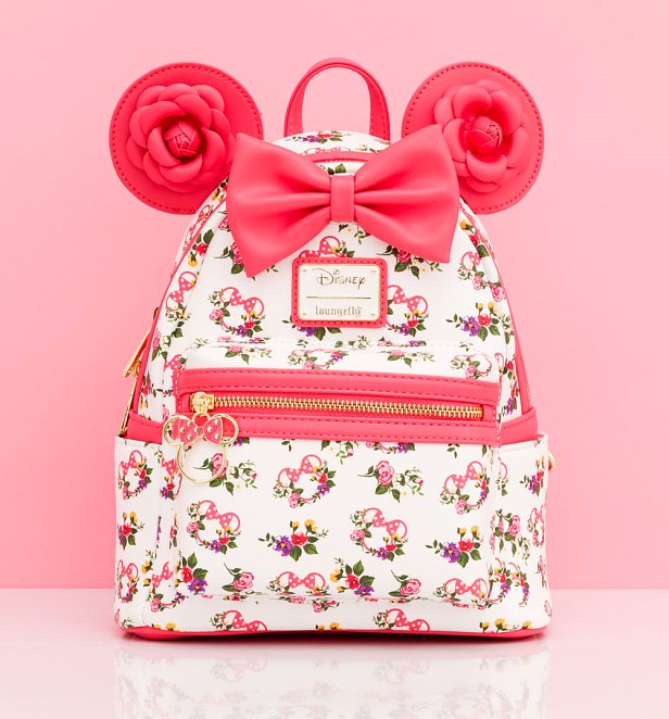 Loungefly Disney Minnie Mouse Rose Minnie Mini Backpack