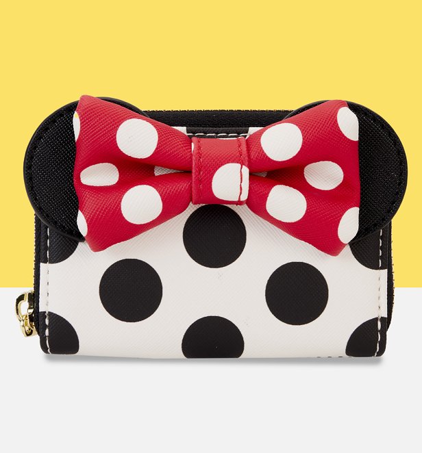 Loungefly Disney Minnie Rocks The Dots Accordion Wallet