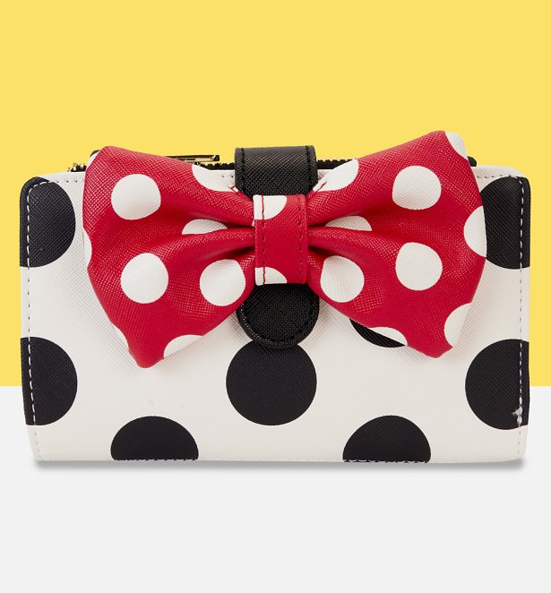 Loungefly Disney Minnie Rocks The Dots Classic Flap Wallet