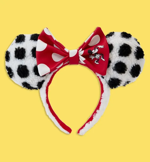 Dog Leash - Minnie Mouse Bow Dots Blue/Black/White/Red