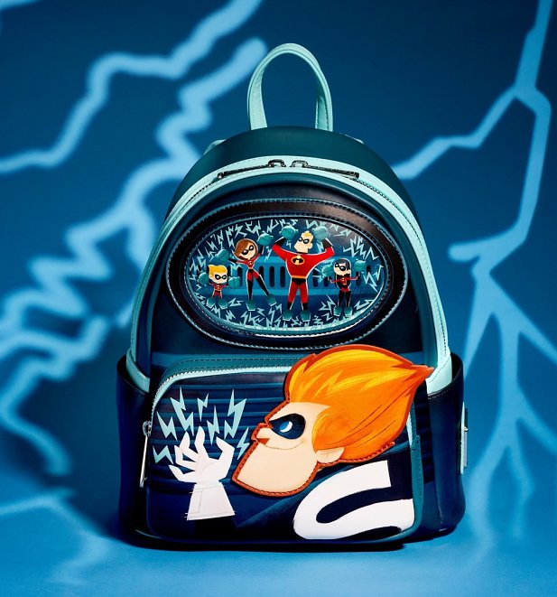 Loungefly Disney Pixar Moments The Incredibles Syndrome Mini Backpack