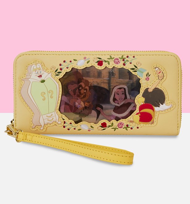 Loungefly Disney Princess Beauty And The Beast Belle Lenticular Wristlet