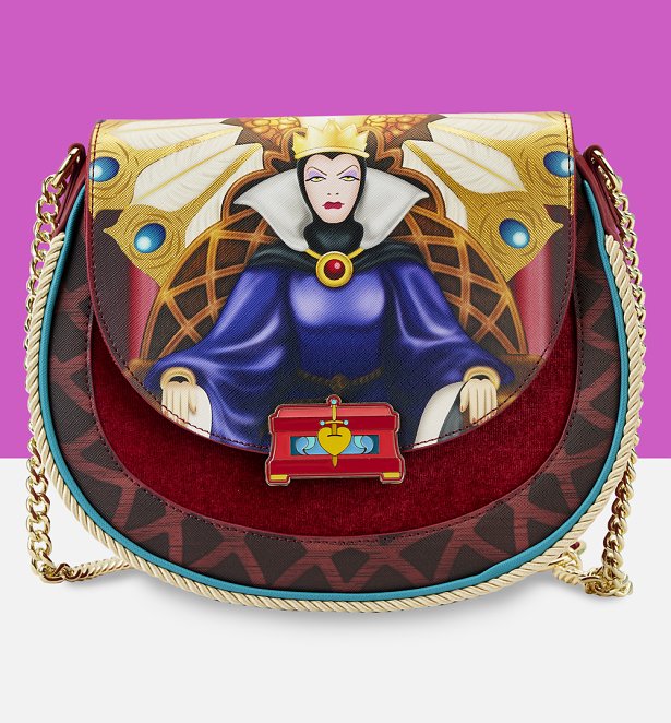 Loungefly Disney Snow White Evil Queen Throne Crossbody Bag Loungefly Disney Snow White Evil Queen Throne Crossbody Bag