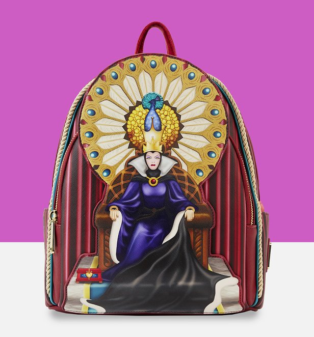 Loungefly Disney Snow White Evil Queen Throne Mini Backpack Loungefly Disney Snow White Evil Queen Throne Mini Backpack