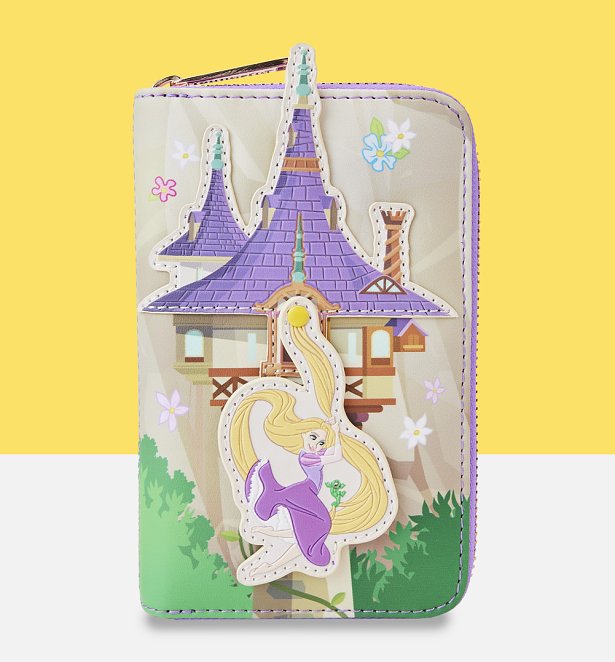 Loungefly Disney Tangled Rapunzel Swinging From Tower Zip Around Wallet Loungefly Disney Tangled Rapunzel Swinging From Tower Zip Around Wallet