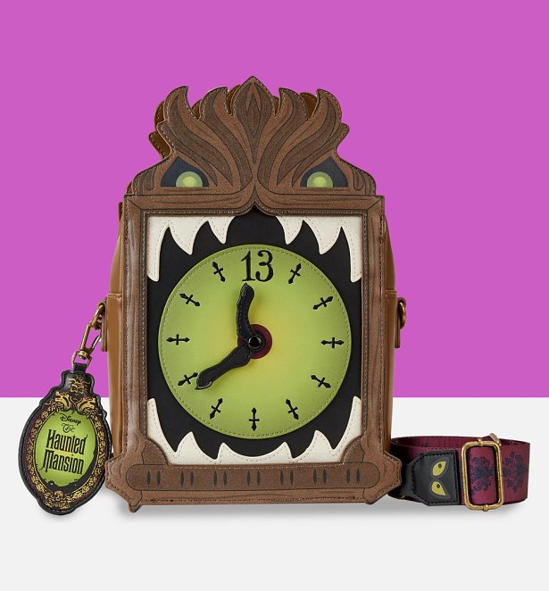 Loungefly Disney The Haunted Mansion Clock Crossbody Bag