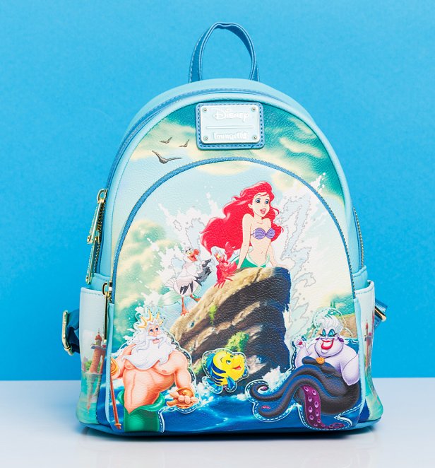 Loungefly Disney Little Mermaid Triton's Gift Mini Backpack