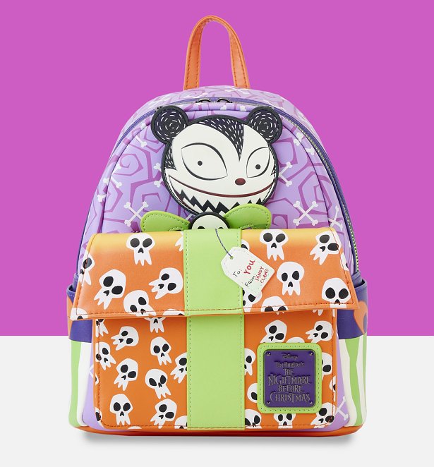 Loungefly Disney The Nightmare Before Christmas Scary Teddy Present Mini Backpack