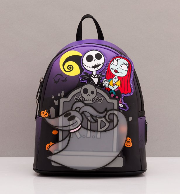 Loungefly Disney The Nightmare Before Christmas Trio Gravestone Mini Backpack