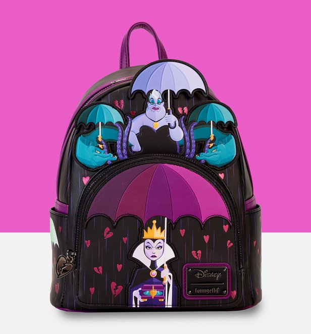 Loungefly Disney Villains Curse Your Hearts Mini Backpack