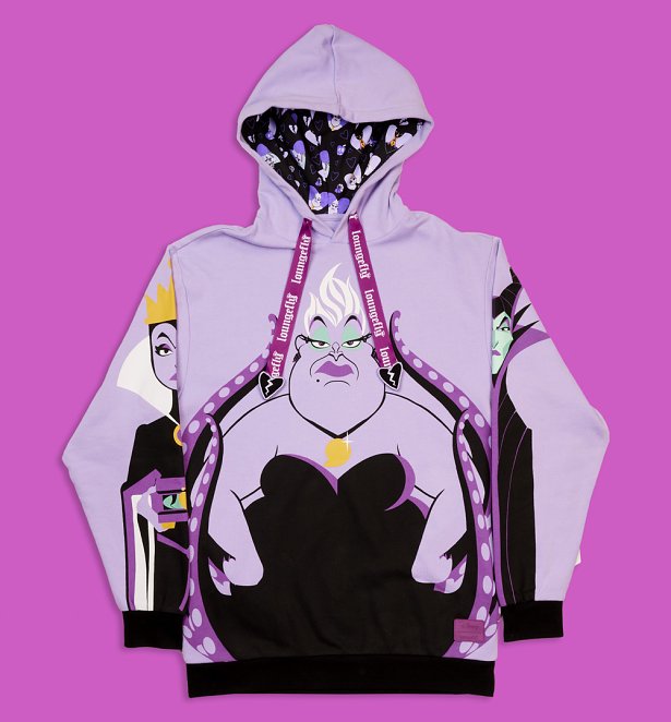 Loungefly Disney Villains Curse Your Hearts Unisex Hoodie