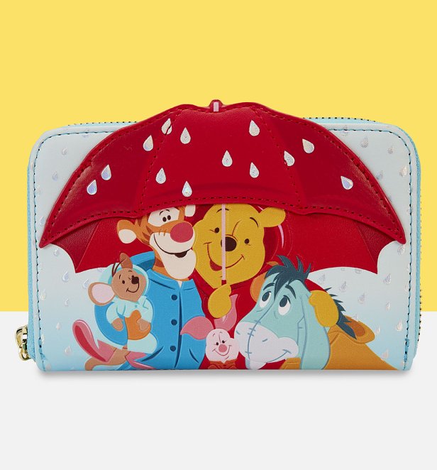 Loungefly Disney Winnie The Pooh And Friends Rainy Day Zip Around Wallet