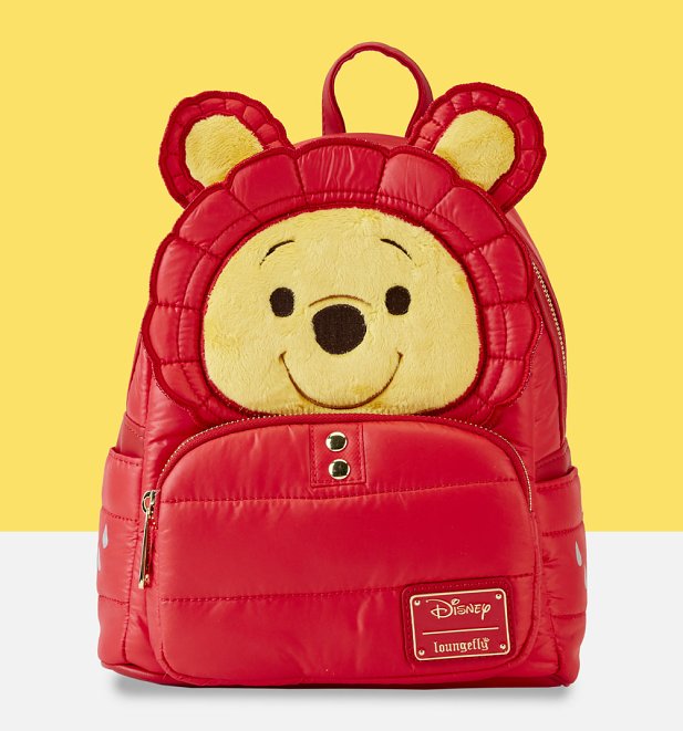 Loungefly Disney Winnie The Pooh Puffer Jacket Cosplay Mini Backpack
