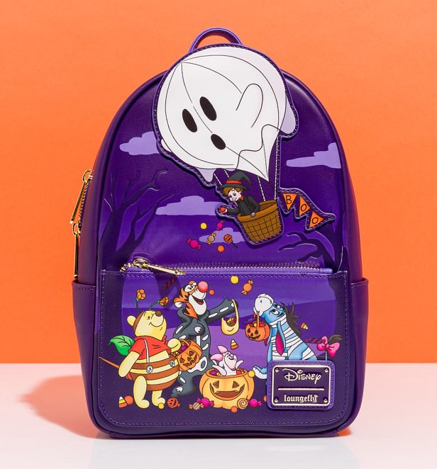 Loungefly Disney Winnie the Pooh Characters Trick-or-Treat Mini Backpack