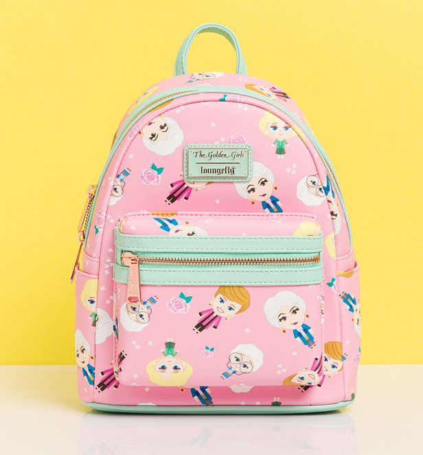 Loungefly Golden Girls All Over Print Mini Backpack Loungefly Golden Girls All Over Print Mini Backpack