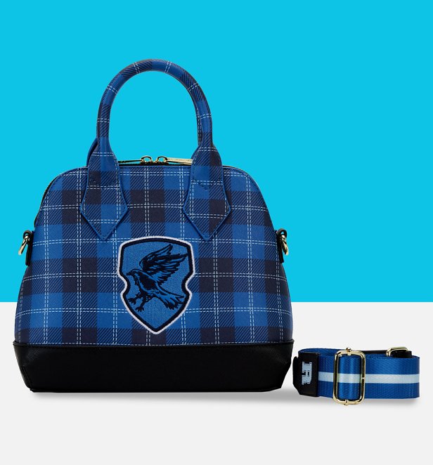 Loungefly Harry Potter Varsity Ravenclaw Plaid Crossbody Bag