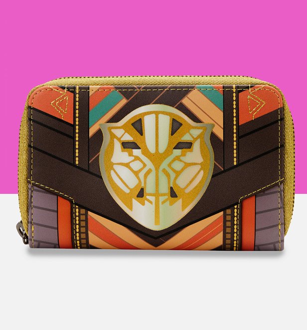 Loungefly Marvel Black Panther Okoye Cosplay Zip Around Wallet Loungefly Marvel Black Panther Okoye Cosplay Zip Around Wallet