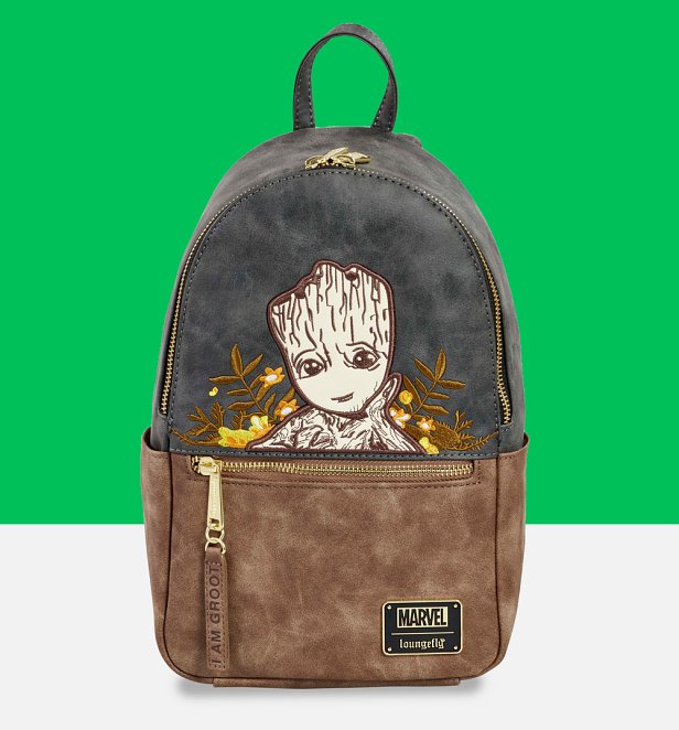 Loungefly Marvel Guardians of the Galaxy Groot Floral Mini Backpack Loungefly Marvel Guardians of the Galaxy Groot Floral Mini Backpack