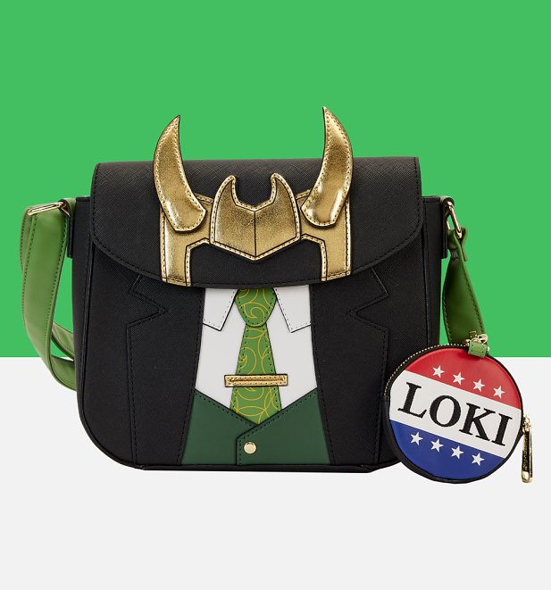 Loungefly Marvel Loki For President Cosplay Crossbody