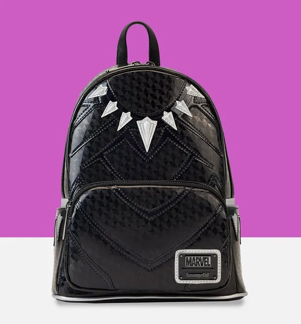 Loungefly Marvel Shine Black Panther Cosplay Mini Backpack