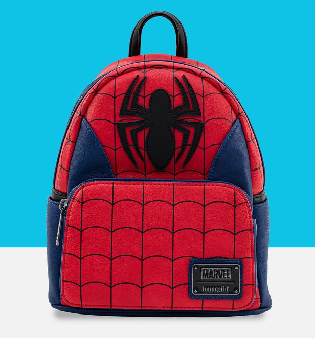 Loungefly Marvel Spider Man Classic Cosplay Mini Backpack Loungefly Marvel Spider Man Classic Cosplay Mini Backpack